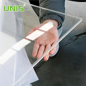 Folha de acrílico fundido transparente Unis Perspex 