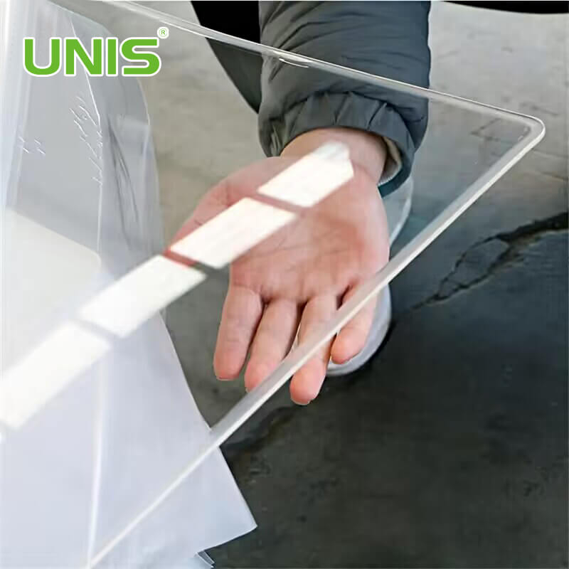 Folha de acrílico fundido transparente Unis Perspex 