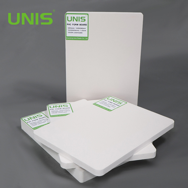 Folha de espuma de núcleo de PVC de alta densidade UNIS Gloss 2x3m 4*8 de alta qualidade