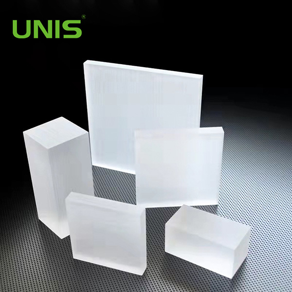 Folha de acrílico fosco transparente para móveis Unis