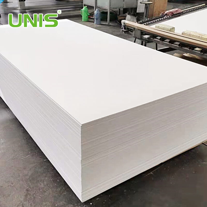 Placa de espuma de PVC de alta densidade 10mm 18mm UNIS para gabinete