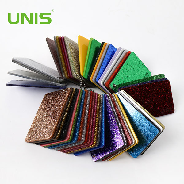 Folha acrílica Unis Colors Glitter 