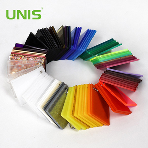 Folha de acrílico UNIS opala e cores brancas